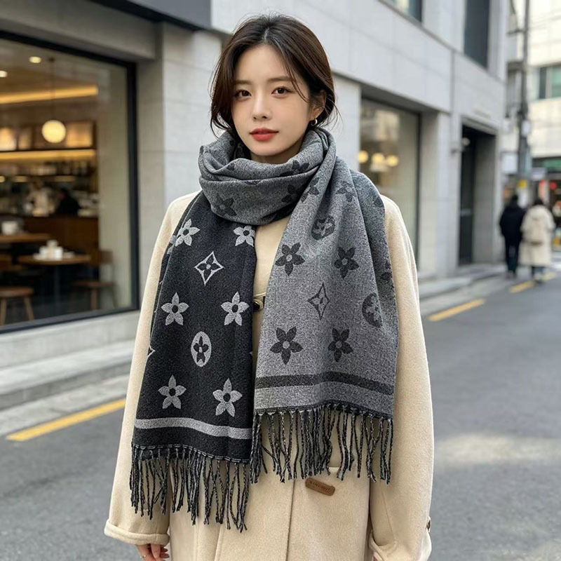 Infinity Scarf Knit - Stilvoller Schal mit Nationalmuster für Damen,