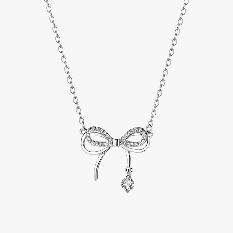 Tie Clip Silver - Echtes Geld Sterling Silber Frauen Halskette
