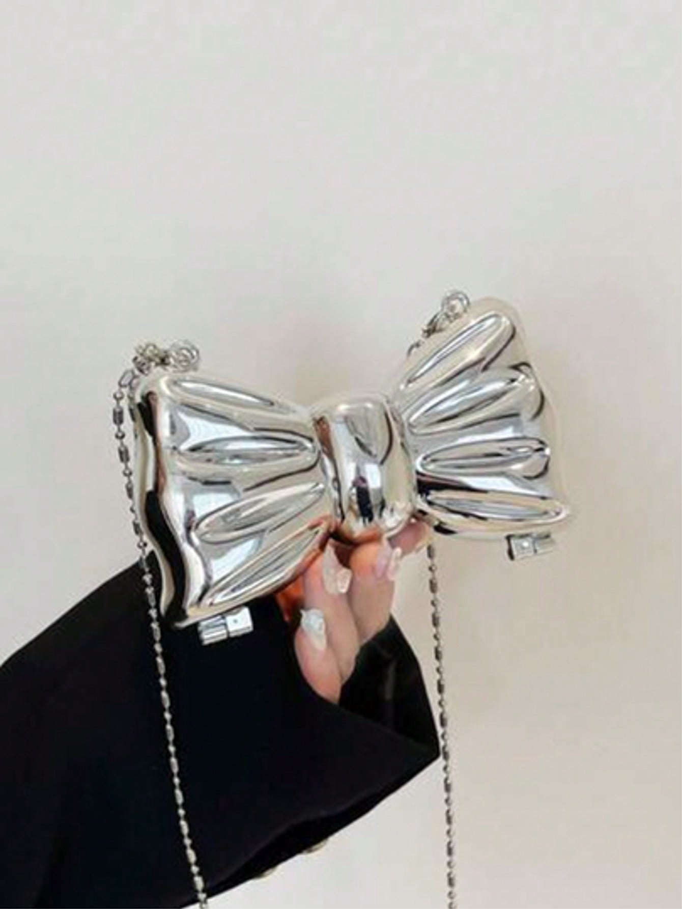 Mini-Clutch-Tasche mit glänzen – Tie Clip Silver Bewertung und Preis