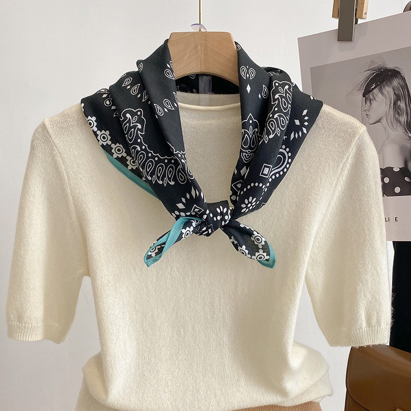 Frühling und Sommer Dünner Mod – Scarf Silk Square Bewertung und Preis