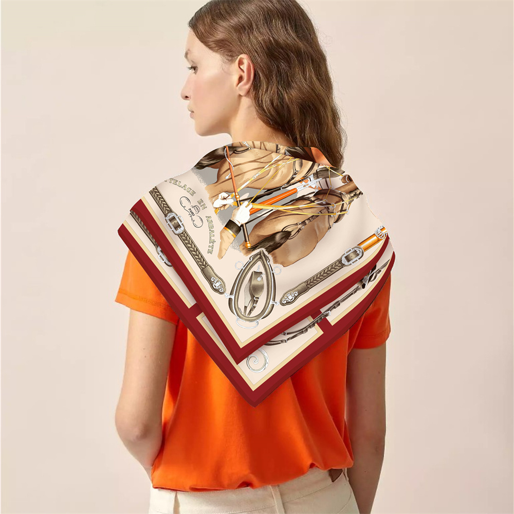 Seide Schal Frauen Pferd Gedru – Scarf Silk Square Bewertung und Preis