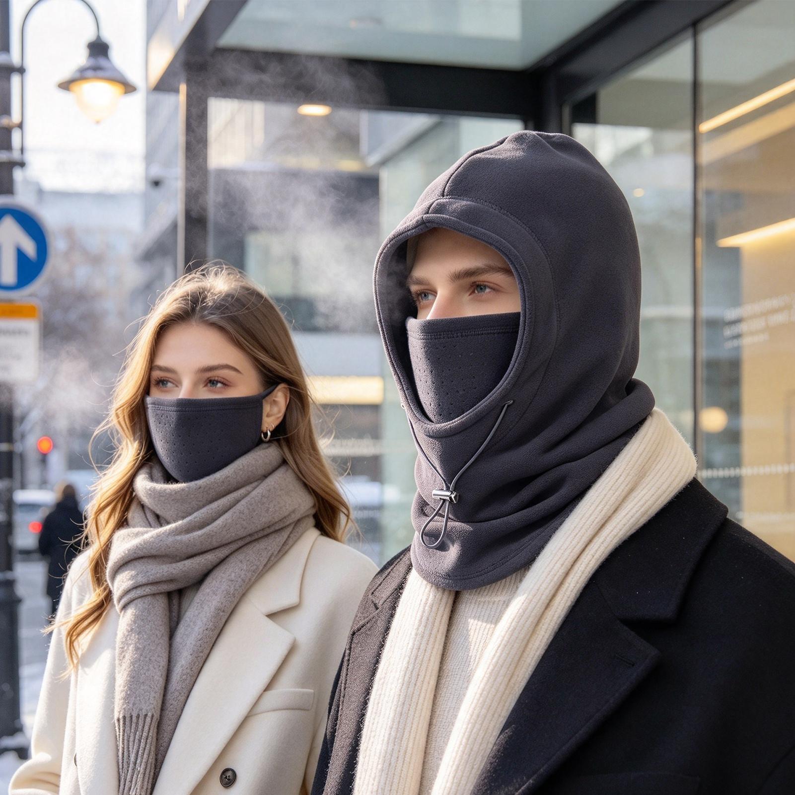 Thermo-Fleece-Winterschal mit  – Face Scarf Mask Bewertung und Preis